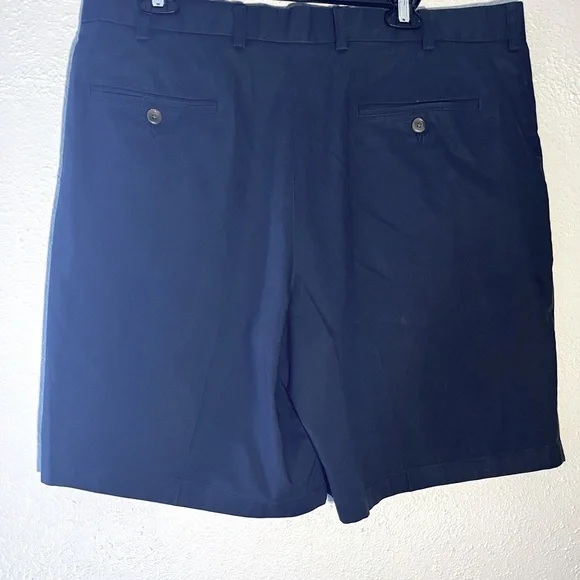 Nordstrom Navy Blue Wrinkle Free Supima Cotton Shorts Men’s Size 38W - Picture 4 of 7